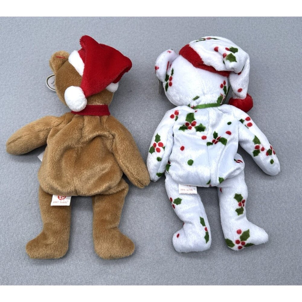Christmas Holiday Plush Lot Penguin Teddy Bear Holly & Berry Bear Stuffed Toy TY - Picture 6 of 13